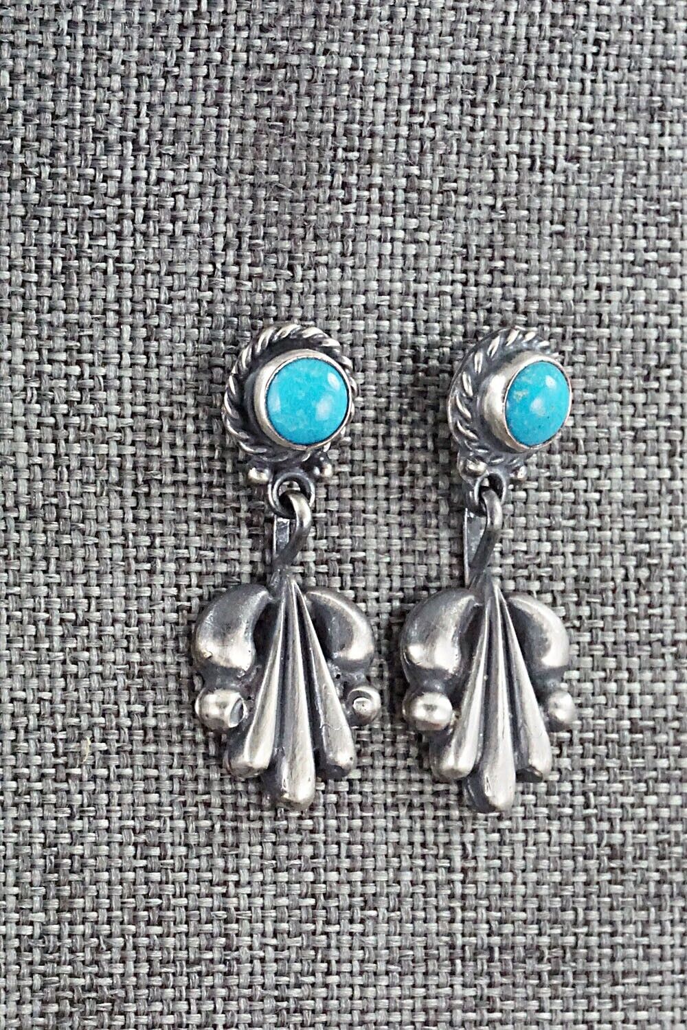 Turquoise & Sterling Silver Earrings - Annie Spencer