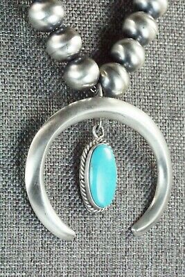 Turquoise & Sterling Silver Pearl Necklace - Jan Mariano - High Lonesome Trading