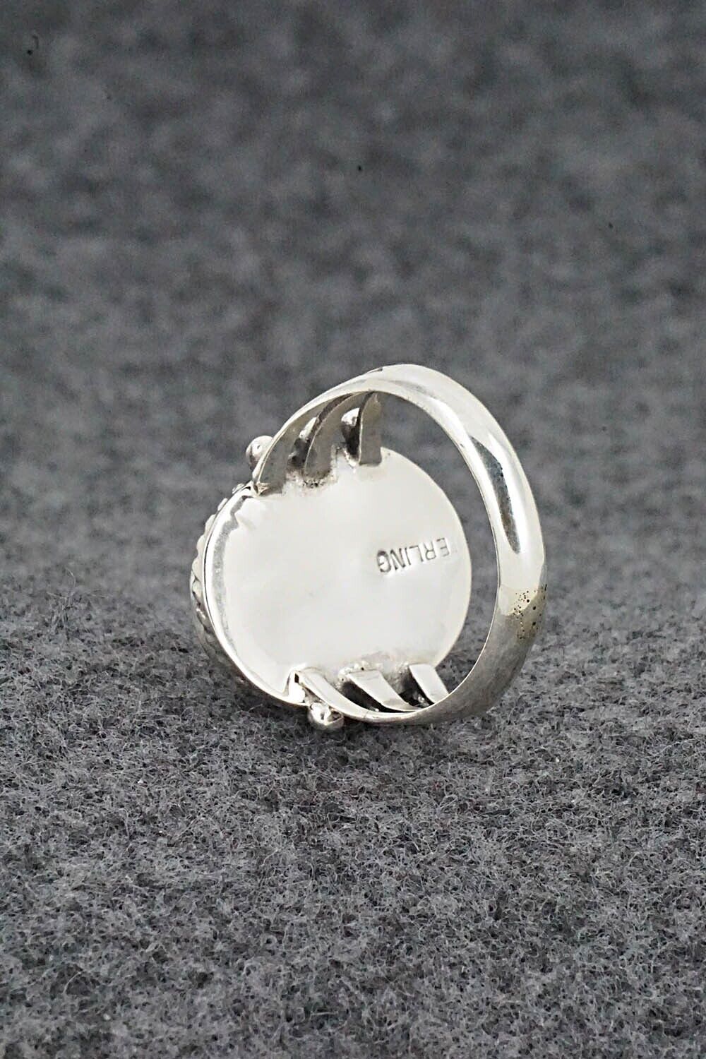 White Buffalo & Sterling Silver Ring - Grace Kenneth - Size 6.25