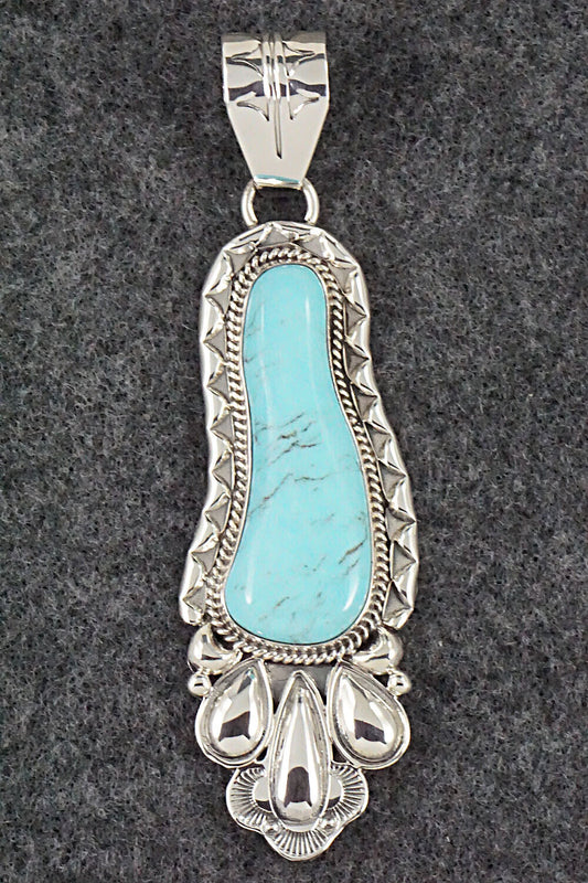 Turquoise & Sterling Silver Pendant - Mike Smith