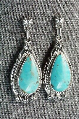 Turquoise & Sterling Silver Earrings - Annie Spencer