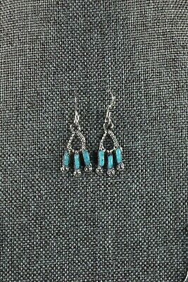 Zuni Turquoise & Sterling Silver Necklace & Earrings - Veronica Yawakia - High Lonesome Trading