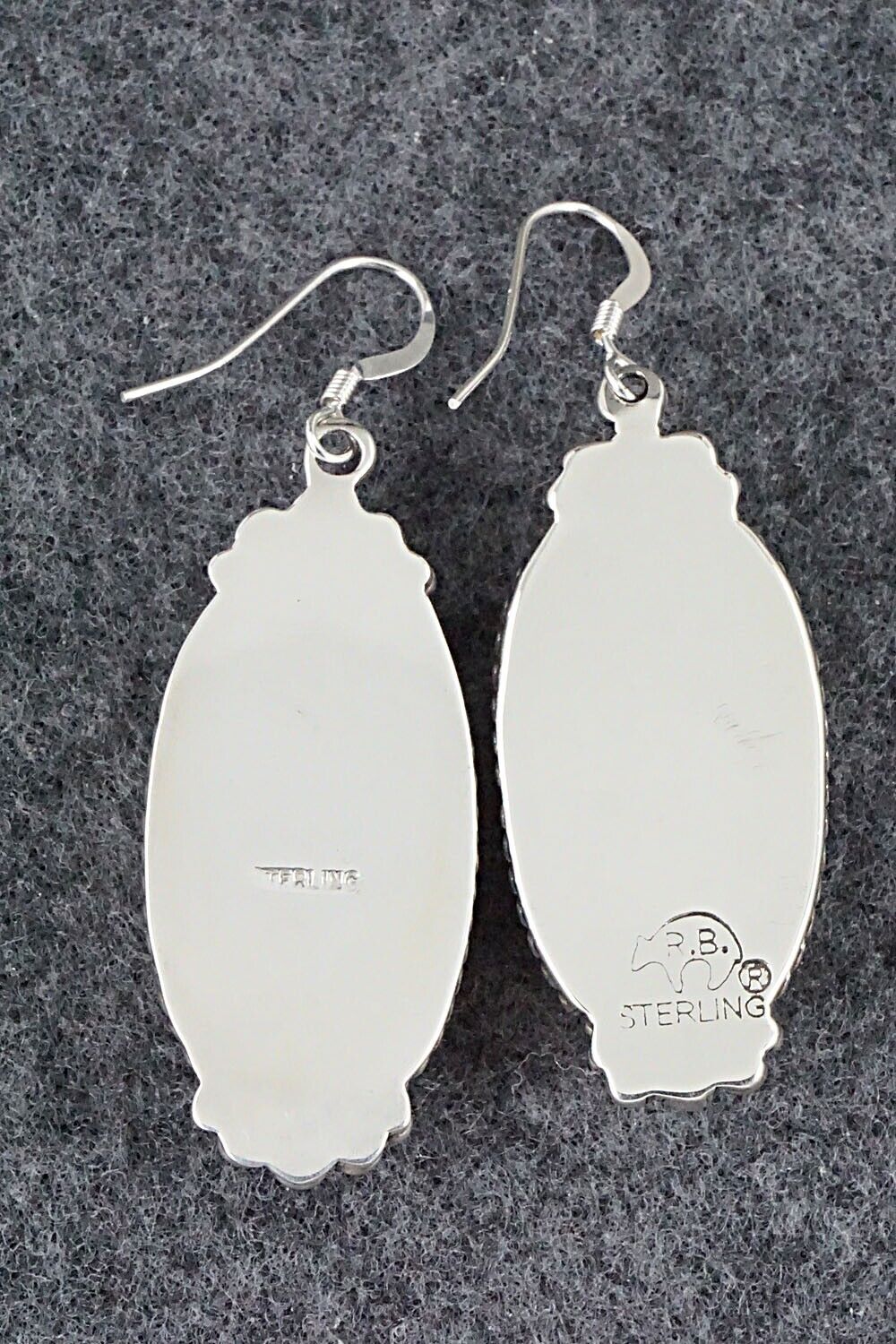 Turquoise & Sterling Silver Earrings - Gregg Yazzie