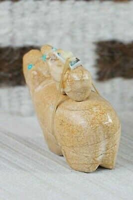 Bear Zuni Fetish Carving - Delvin Leekya - High Lonesome Trading