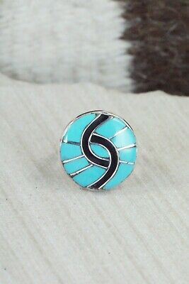 Turquoise & Sterling Silver Ring - Amy Wesley - Size 6