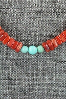 Coral & Turquoise Necklace - Doreen Jake