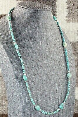 Turquoise & Sterling Silver Necklace - Navajo