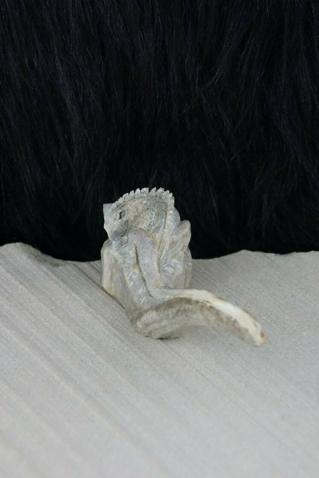 Iguana Zuni Fetish Carving - Lewis Malie - High Lonesome Trading