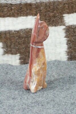 Cat Zuni Fetish Carving - Kenny Chavez