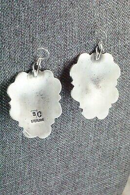 Spiny Oyster & Sterling Silver Earrings - Shawn Cayatineto - High Lonesome Trading
