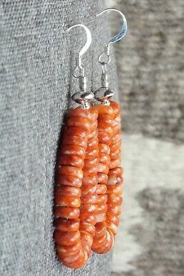 Spiny Oyster & Sterling Silver Earrings - Louise Joe