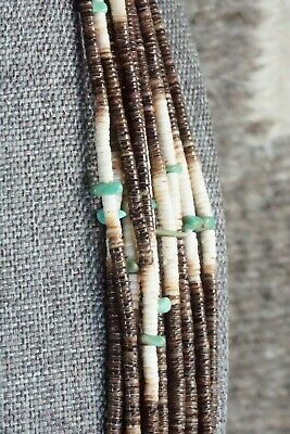 Shell, Turquoise & Sterling Silver Necklace - Ramona Bird