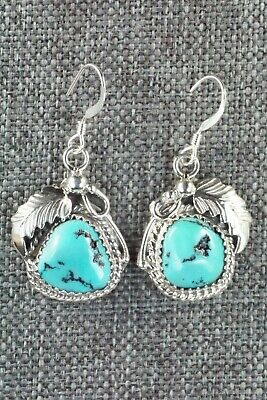 Turquoise & Sterling Silver Earrings - Roberta Begay