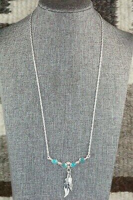 Turquoise & Sterling Silver Necklace - Verley Betone