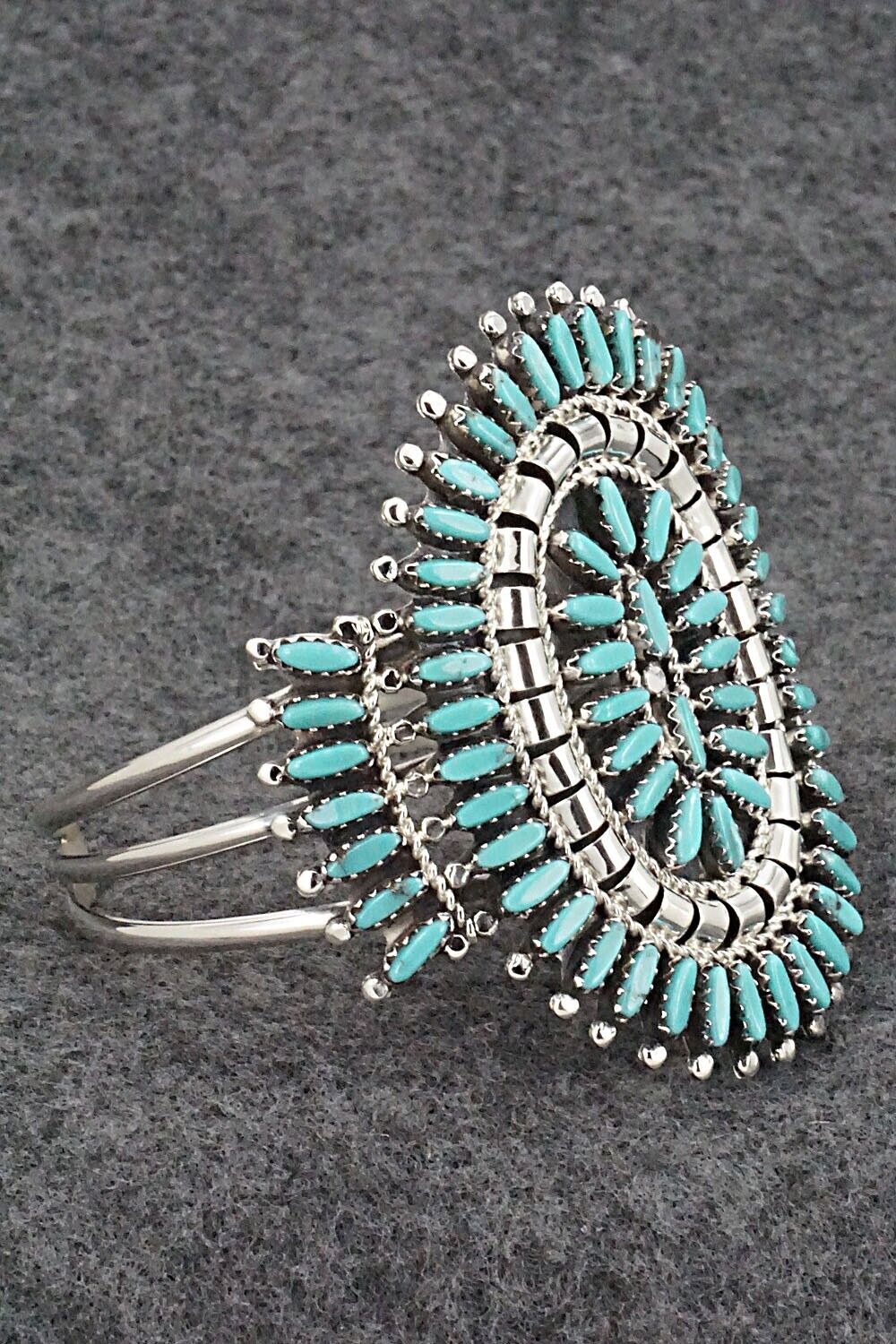 Turquoise & Sterling Silver Bracelet - Nathaniel Nez