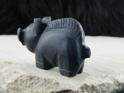 Hog Zuni Fetish Carving - Louise Ponchuella - High Lonesome Trading