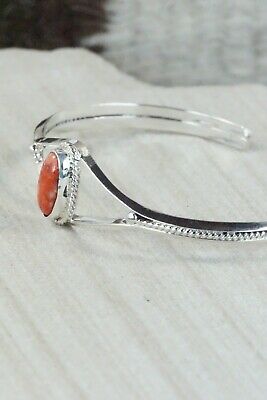 Navajo Spiny Oyster & Sterling Silver Bracelet - Grace Kenneth
