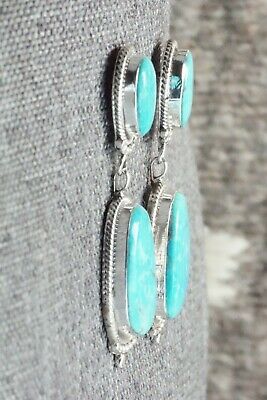 Turquoise & Sterling Silver Earrings - Verley Betone