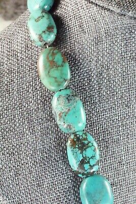 Turquoise & Sterling Silver Necklace - Navajo