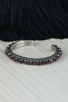 Navajo Spiny Oyster and Sterling Silver Bracelet - Ernest Rangel - High Lonesome Trading
