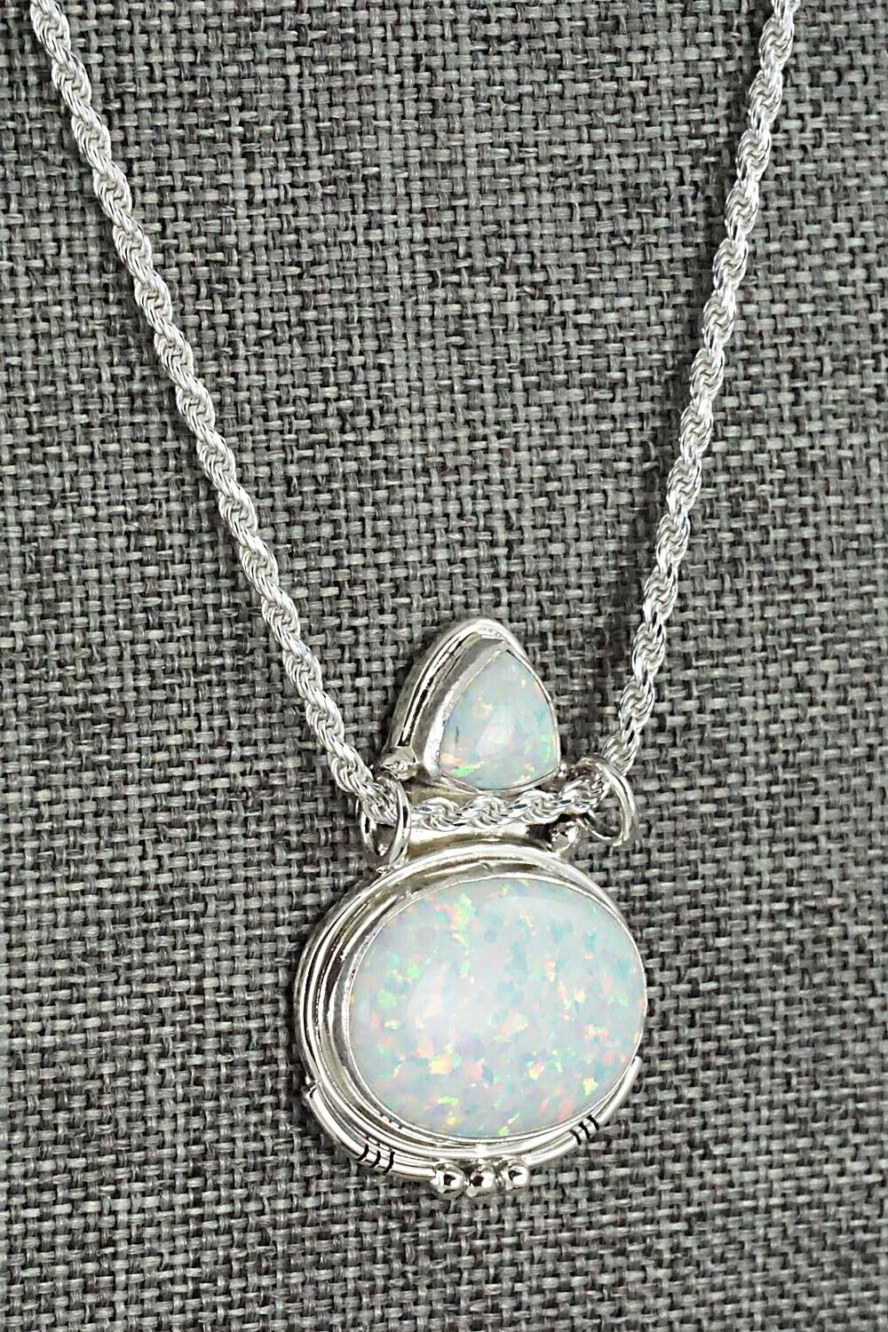Opalite & Sterling Silver Necklace - Rita Largo