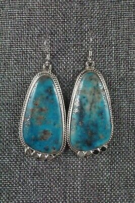 Navajo Turquoise and Sterling Silver Earrings - Sharon McCarthy