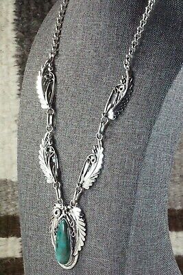 Turquoise and Sterling Silver Necklace - Davey Morgan
