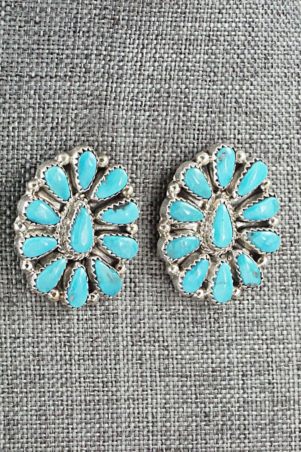 Turquoise & Sterling Silver Earrings - Alicia Wilson