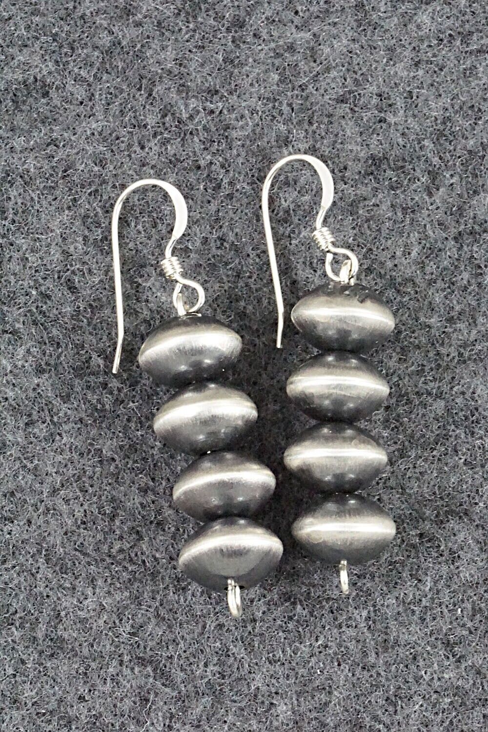 Sterling Silver Navajo Pearl Earrings - Preston Haley