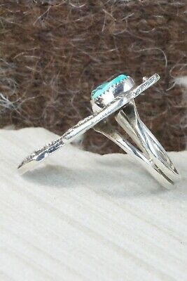 Turquoise & Sterling Silver Ring - Delbert Arviso - Size 7.5