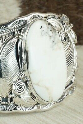 White Buffalo & Sterling Silver Bracelet - Darrell Morgan