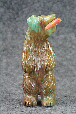 Bear Zuni Fetish Carving - Andres Quandelacy
