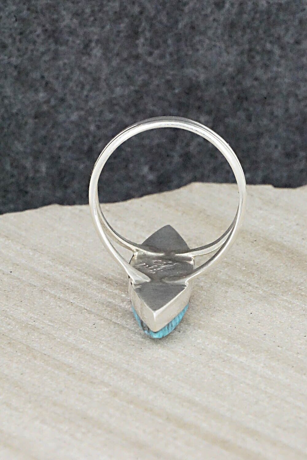 Multi Stone & Sterling Silver Ring - Cleo Kallestewa - Size 7.25