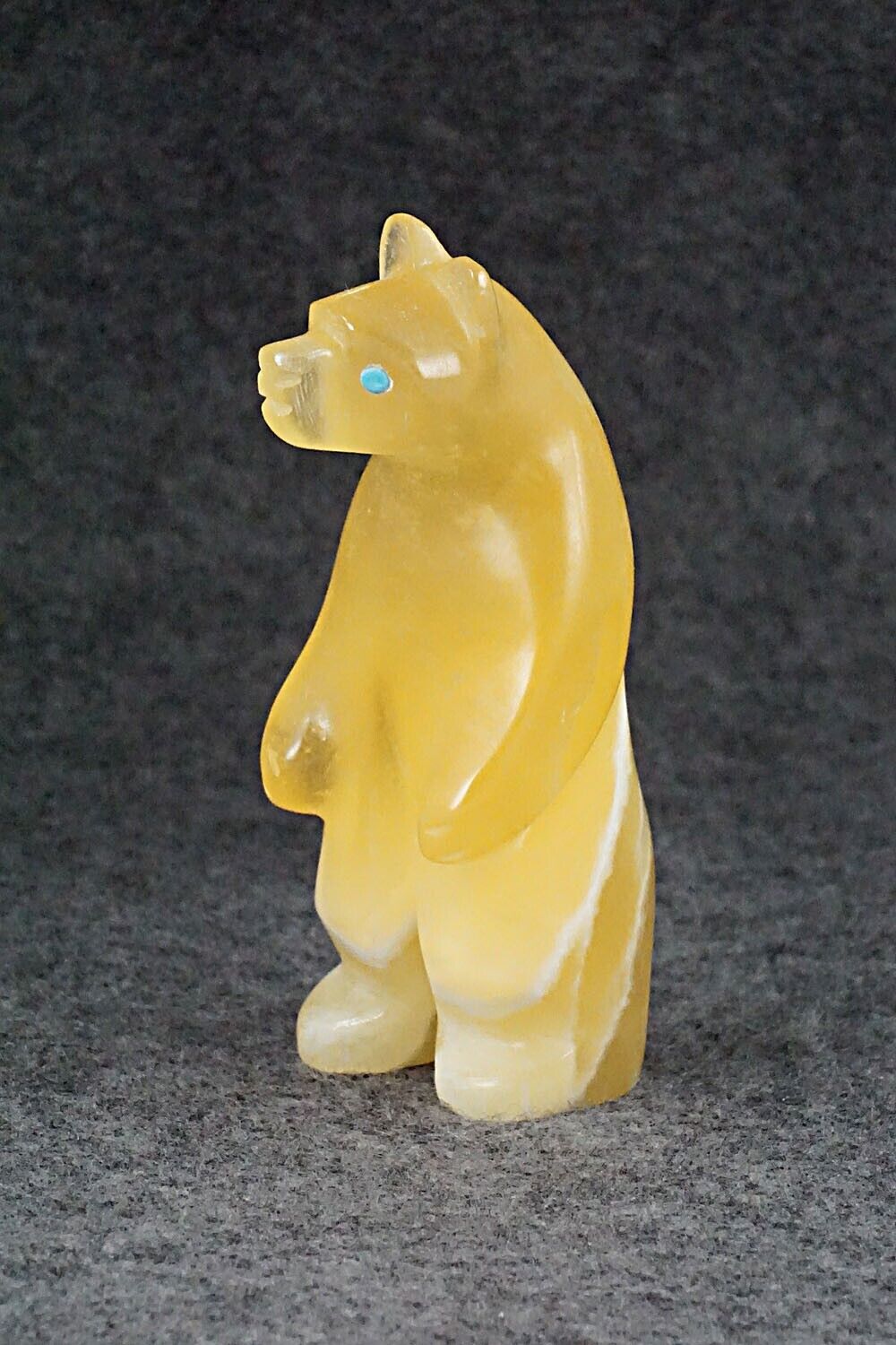 Bear Zuni Fetish Carving - Ronnie Lunasee