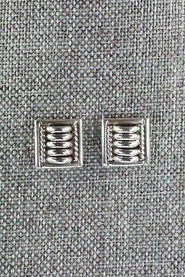 Navajo Sterling Silver Earrings - Thomas Charley