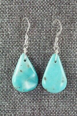 Turquoise & Sterling Silver Earrings - Navajo