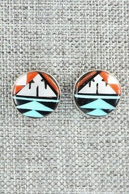 Multi Stone & Sterling Silver Earrings - Leif Esalio