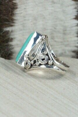 Turquoise & Sterling Silver Ring - Davey Morgan - Size 7.25