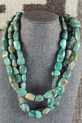 Turquoise & Sterling Silver Necklace - Navajo