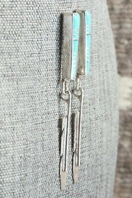 Turquoise & Sterling Silver Earrings - Terrence Panteah