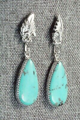 Turquoise & Sterling Silver Earrings - Annie Spencer - High Lonesome Trading