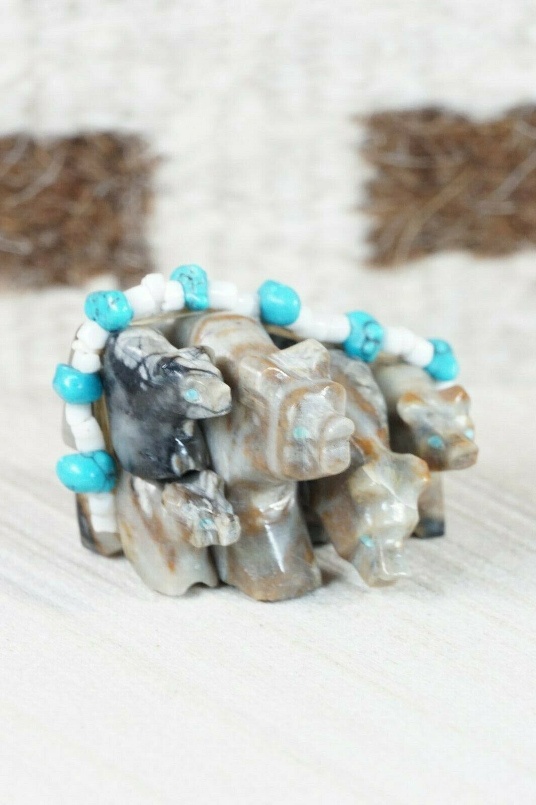 Bear Zuni Fetish Carving - Tim Lementino - High Lonesome Trading