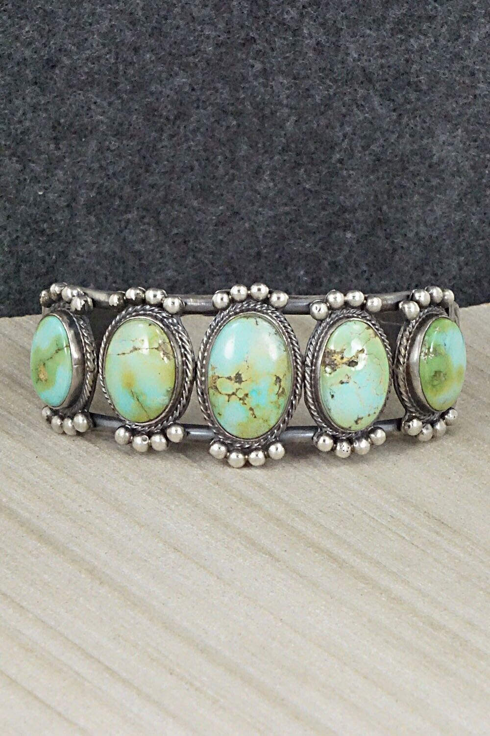 Turquoise & Sterling Silver Bracelet - Thomas Yazzie