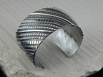 Navajo Sterling Silver Bracelet - Matilda John - High Lonesome Trading