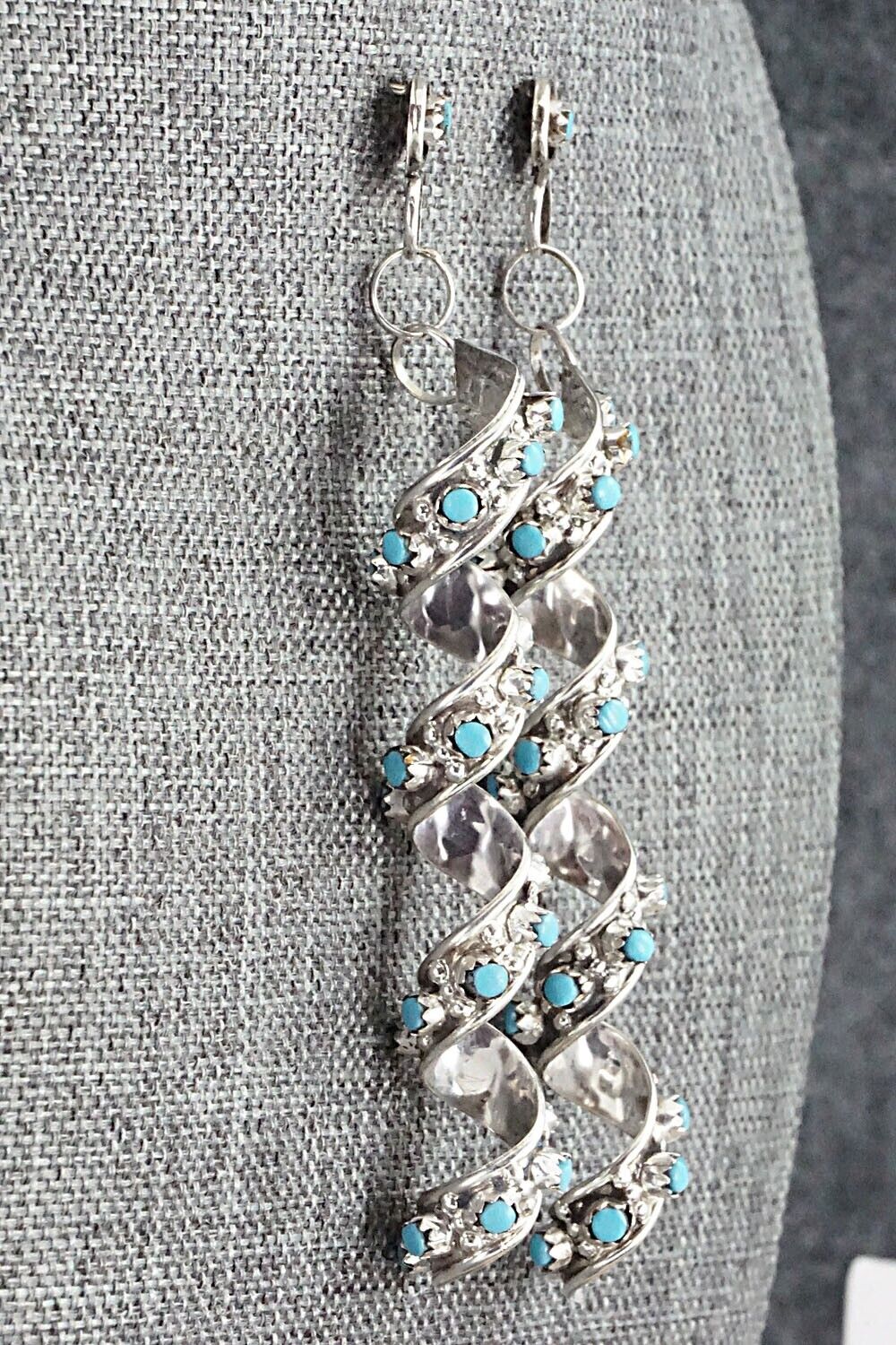 Turquoise & Sterling Silver Earrings - Joanne Cheama