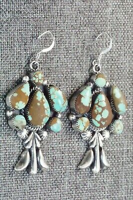 Turquoise & Sterling Silver Earrings - Bobby Platero