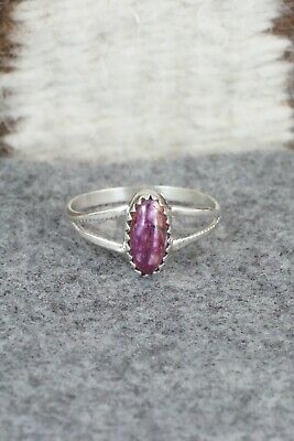 Spiny Oyster & Sterling Silver Ring - Robert Martinez - Size 5.25