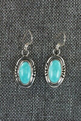 Navajo Turquoise & Sterling Silver Earrings - Jan Mariano