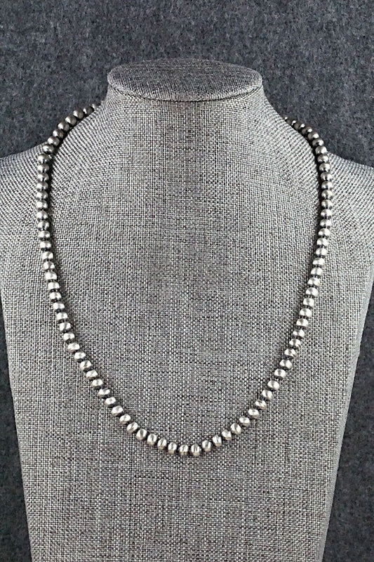 Sterling Silver Navajo Pearl Necklace - Jan Mariano