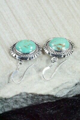 Turquoise & Sterling Silver Earrings - Amos Begay